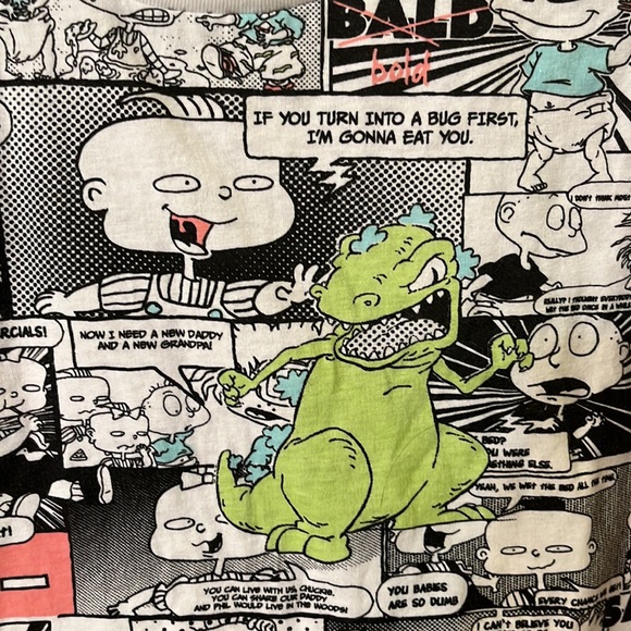 Nickelodeon All Over Rugrats Comic Book Cast Men's T-Shirt Size Small - Picture 2 of 3